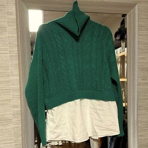NWT Sweater with shirt